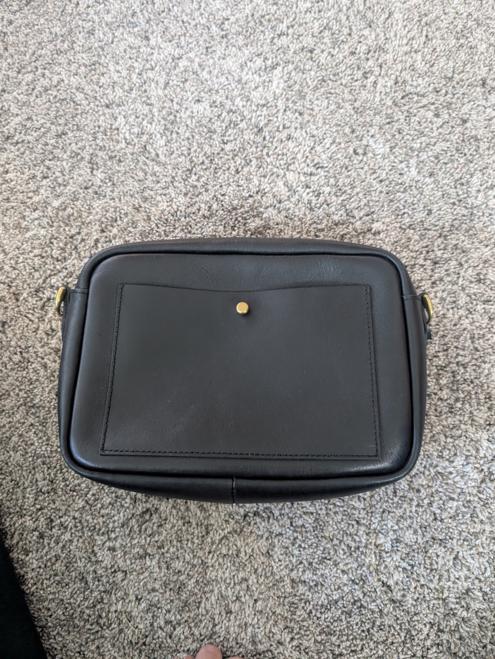 Madewell Black Leather Crossbody Bag- NO STRAP